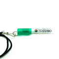 8 Ml Hand Sanitizer Spray Bottle w/Rope Lanyard - Green Cap